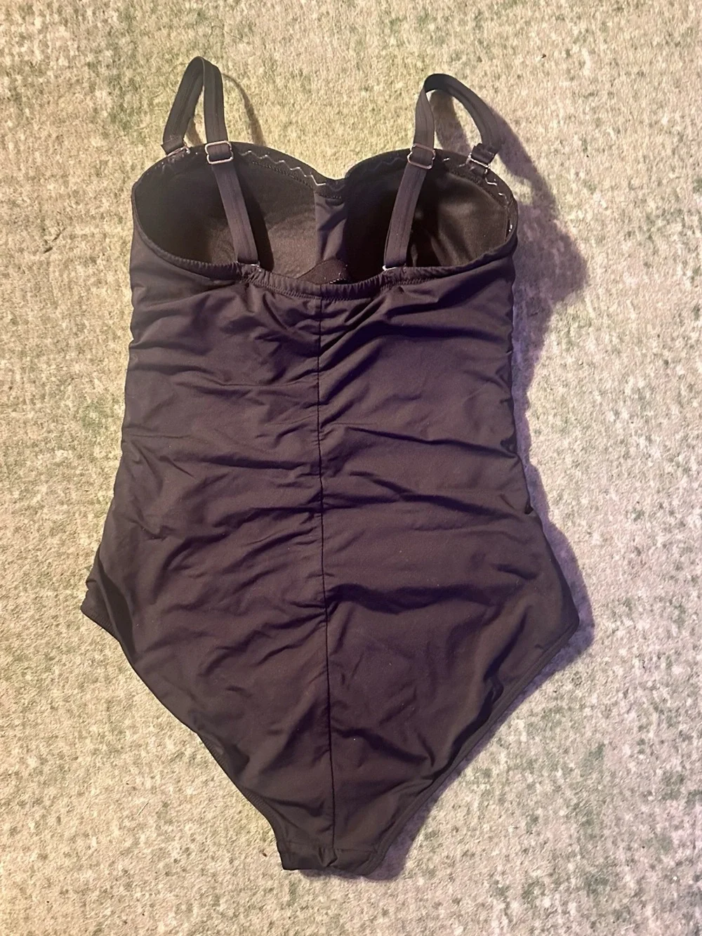 TOGS Classic Bandeau Swimsuit. Black. GUC - Picture 2 of 3
